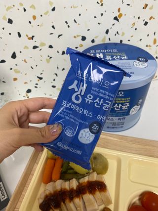 서울약사신협_프로바이오생유산균_2.5G x 100포 — 5점을 준 리뷰어가 2021년 6월 올린 사용 사진