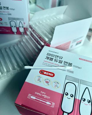 마미앤유 개별 듀얼면봉 — 5점을 준 리뷰어가 2022년 2월 올린 사용 사진