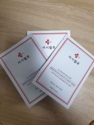 닥터마시멜로 마블러스 멀티 클리닉 마스크 — 5점을 준 리뷰어가 2021년 2월 올린 사용 사진