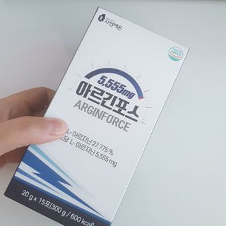자연에온 아르긴포스 L-아르기닌 5555mg 스틱 15개입 1박스 — 5점을 준 리뷰어가 2021년 5월 올린 사용 사진