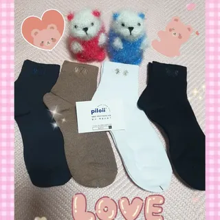 [사이즈가 있는 양말 필로이] 남/여 골지 발목 양말 4족 세트 남【S, M, L, XL】여【S, M, L】_컬러 랜덤 — 5점을 준 리뷰어가 2022년 6월 올린 사용 사진