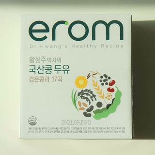 이롬 erom 황성주박사의 국산콩 두유 검은콩과 17곡 — 4.5점을 준 리뷰어가 2020년 12월 올린 사용 사진