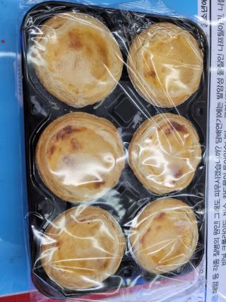 디앙뜨 포르투갈 에그타르트 오리지널 맛+패션후르츠+초콜릿타르트 맛 중 택1 — 5점을 준 리뷰어가 2021년 7월 올린 사용 사진