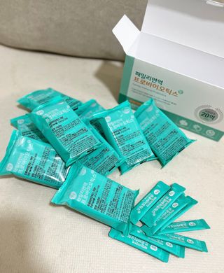 앙팡 패밀리면역 프로바이오틱스 2g x 100포 — 5점을 준 리뷰어가 2022년 10월 올린 사용 사진