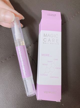 뷰젤 매직케어 네일솔루션 손발톱 보습 영양제 펜슬타입 5ml — 5점을 준 리뷰어가 2022년 3월 올린 사용 사진