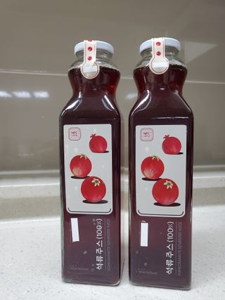 [바이윙클] 페르시아 유기농 석류 착즙주스 750ml 2병 + 선물박스 세트 — 5점을 준 리뷰어가 2022년 3월 올린 사용 사진