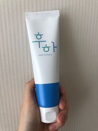 [심폐소생소] 무불소 임산부 천연 치약 — 4점을 준 리뷰어가 2021년 10월 올린 사용 사진
