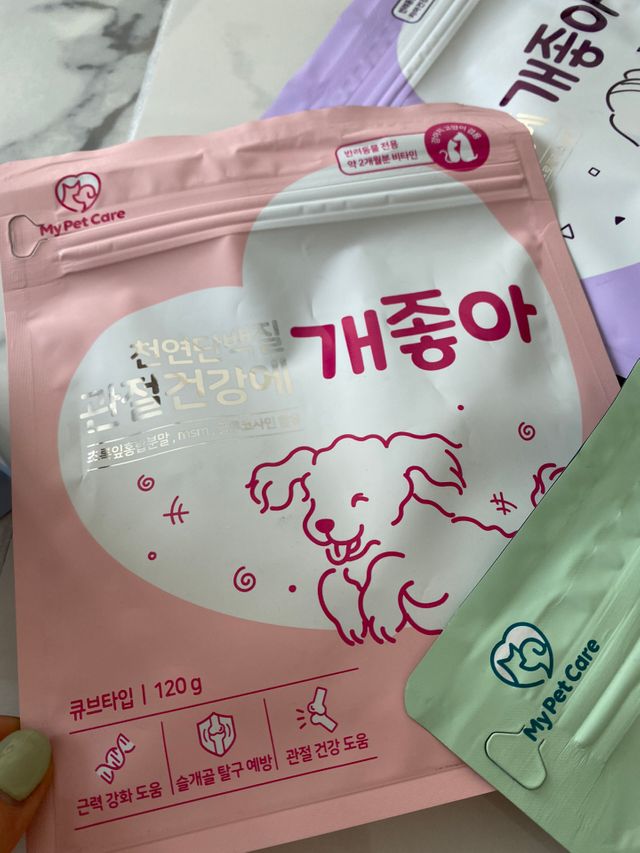 천연단백질 관절건강에 개좋아 리뷰 사진