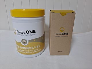 프로티원 단백질쉐이크 곡물맛 2주분 1통+보틀 — 5점을 준 리뷰어가 2021년 3월 올린 사용 사진