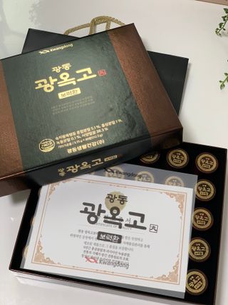 광동생활건강 프리 미션 [광동] 광옥고 보력환 (3.75 g x 30환) — 3.5점을 준 리뷰어가 2025년 7월 올린 사용 사진