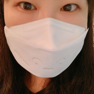 [숨그림]  덴탈마스크 짱구 우리아이 그리고 내가 쓰는 믿을수있는 케릭터 마스크  16종 — 4점을 준 리뷰어가 2021년 11월 올린 사용 사진