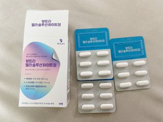 MF[뷰트리]  멜라 솔루션 화이트정 (의약외품) — 4점을 준 리뷰어가 2024년 7월 올린 사용 사진
