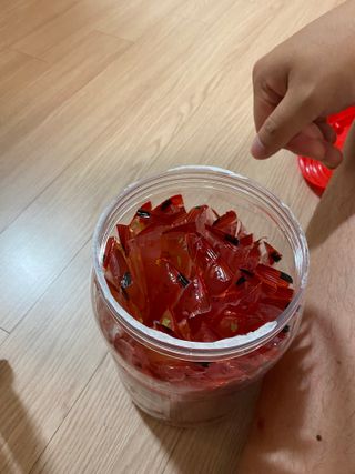 젤리벨리 젤리스틱 어쏘티드 900g — 3점을 준 리뷰어가 2022년 9월 올린 사용 사진