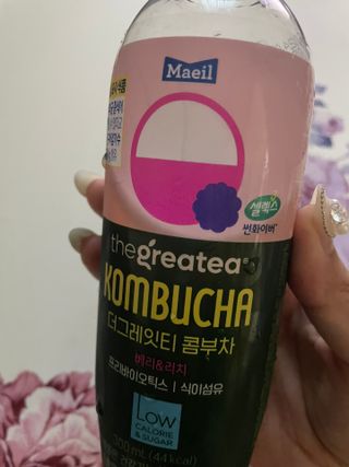 더그레잇티 콤부차 [매일유업] 더그레잇티 44kcal 콤부차 300ml *12개입 (오리지널 6개+베리리치 6개) — 4.5점을 준 리뷰어가 2023년 8월 올린 사용 사진