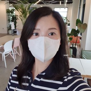 [에버그린] 2D 새부리형 KF80 중형 화이트 25매 — 5점을 준 리뷰어가 2021년 8월 올린 사용 사진