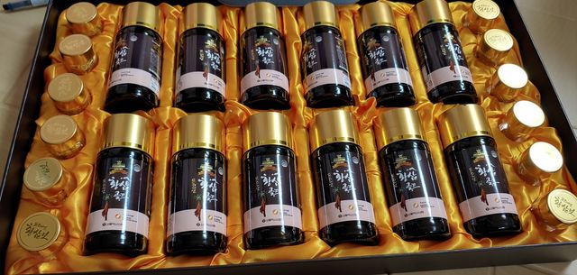 서울약사신협_프리미엄황삼골드_3.75g x 12환+75mgx12병 리뷰 사진