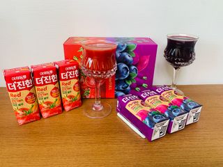 [롯데칠성] 야채듬뿍 더'진한 [롯데칠성] 야채는 이제 COLORFULL! 야채듬뿍  더 진한 레드 4개 +퍼플 4개 (총 8개) — 5점을 준 리뷰어가 2023년 6월 올린 사용 사진
