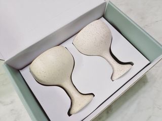 소담스퀘어 상암 [다피] 들깨 도자기 막걸리 고블렛잔 – 4Color 술잔 2P 세트(선물세트) — 5점을 준 리뷰어가 2022년 10월 올린 사용 사진