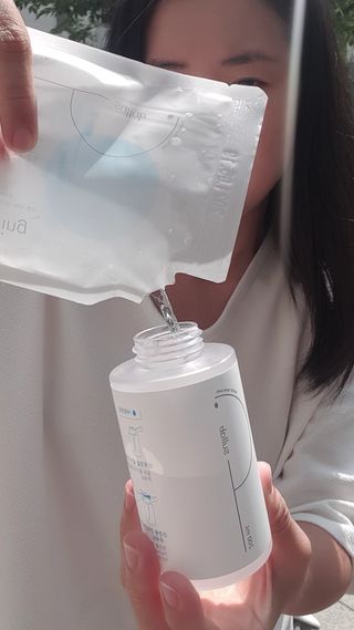 설랩수앤슈, 직접 만들어 쓰는 아기 물티슈 — 3점을 준 리뷰어가 2021년 8월 올린 사용 사진