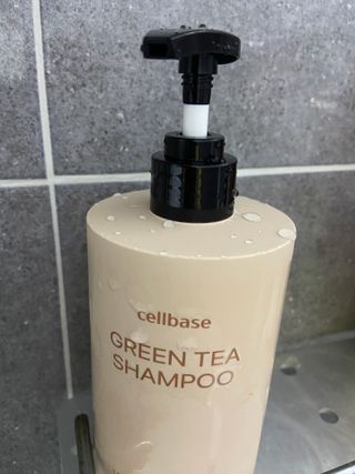 프리마인 더이상 뻣뻣하고 효과없는 탈모샴푸는 NO. 근본부터 케어하는 셀베이스 그린티샴푸(500ml) — 5점을 준 리뷰어가 2023년 3월 올린 사용 사진