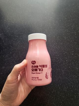앙팡 츄어블 식물성 오메가3 1000mg x 80캡슐 — 3점을 준 리뷰어가 2022년 10월 올린 사용 사진