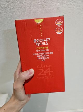 클린24시간 레드박스 1BOX(5포) + 전용보틀(500ml) — 5점을 준 리뷰어가 2024년 1월 올린 사용 사진