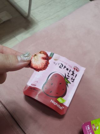 아비삭과일칩 5종 /딸기,사과,배,귤,무화과 5종 — 5점을 준 리뷰어가 2021년 4월 올린 사용 사진