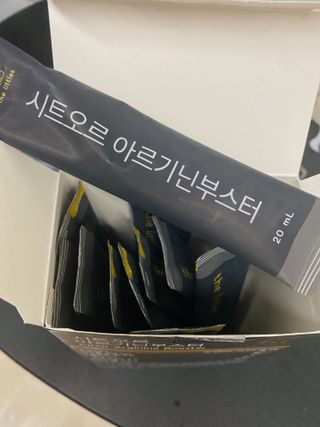 더리틀스 시트오르 아르기닌부스터 — 4점을 준 리뷰어가 2022년 11월 올린 사용 사진