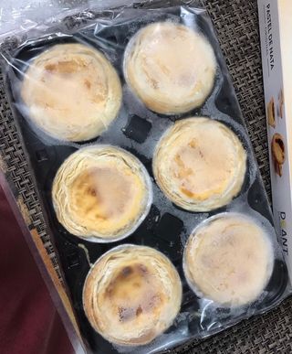 디앙뜨 포르투갈 에그타르트 오리지널 맛+패션후르츠+초콜릿타르트 맛 중 택1 — 5점을 준 리뷰어가 2021년 8월 올린 사용 사진