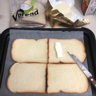 롯데제과 Vbread 포카치아식빵1개 + 미니식빵 1개 + 머핀 2개 세트 — 4.5점을 준 리뷰어가 2021년 9월 올린 사용 사진