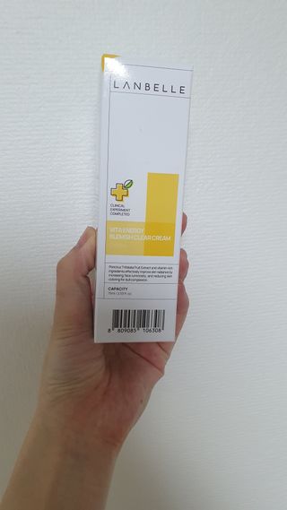 랑벨 비타 에너지 잡티 크림 75ml (피부 속 기미완화크림) — 5점을 준 리뷰어가 2022년 5월 올린 사용 사진