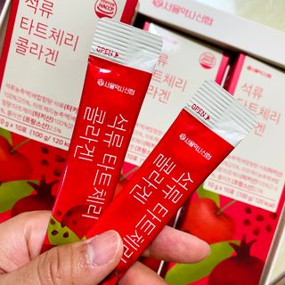 서울약사신협_석류 타트체리 콜라겐_10g x 30포 — 5점을 준 리뷰어가 2021년 7월 올린 사용 사진