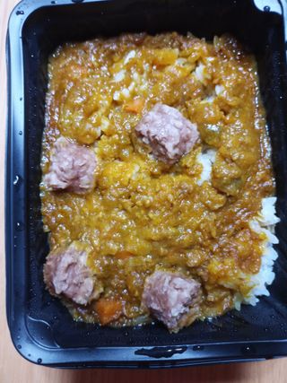 브라잇벨리 식물성 미트볼과 일본식카레의 만남, 플랜트볼 카레라이스 — 2.5점을 준 리뷰어가 2022년 9월 올린 사용 사진