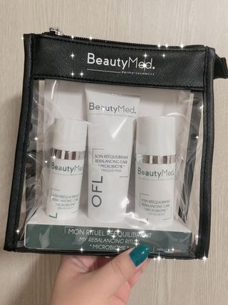 프랑스 뷰티메드 OFL 리밸런싱 케어 3종 키트 (OFL세럼 30ml & 딸라스파 어메니티 4종 증정) — 5점을 준 리뷰어가 2022년 8월 올린 사용 사진