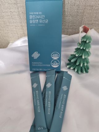 클린24시간 슬림앤유산균 1박스 (3.5g X 15포) — 5점을 준 리뷰어가 2022년 7월 올린 사용 사진