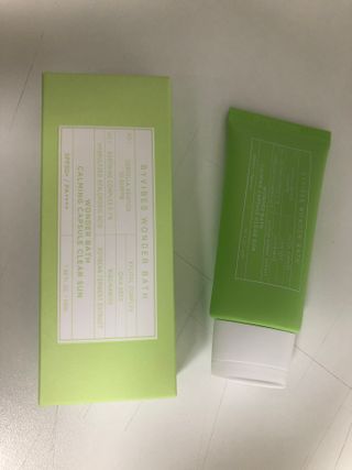 성분에디터 원더바스 카밍 캡슐 클리어 선 — 4.5점을 준 리뷰어가 2021년 6월 올린 사용 사진