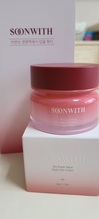 SOONWITH 바이오 수퍼 아쿠아 하이드로 젤 크림 — 3점을 준 리뷰어가 2021년 3월 올린 사용 사진