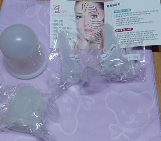 메디미케이알 커핑테라피 실리콘부항마사지 리프팅 페이스+바디 안티 셀룰 라이트 6pcs — 5점을 준 리뷰어가 2021년 2월 올린 사용 사진