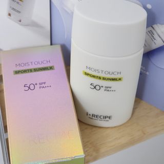 아이레시피 모이스트터치 스포츠 선밀크 50ml (SPF50+ PA+++) — 5점을 준 리뷰어가 2023년 2월 올린 사용 사진