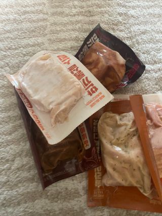 한끼통살 슬라이스 닭가슴살 — 3점을 준 리뷰어가 2023년 2월 올린 사용 사진