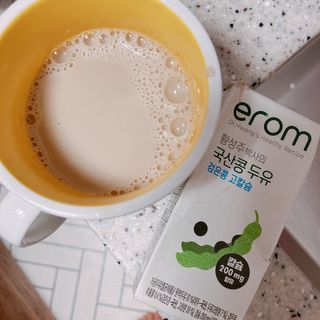 이롬 erom 황성주박사의 국산콩 두유 검은콩 고칼슘 — 4점을 준 리뷰어가 2020년 12월 올린 사용 사진