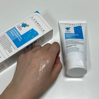 랑벨 수퍼내츄럴 아쿠아 수딩 크림 100ml — 5점을 준 리뷰어가 2022년 5월 올린 사용 사진