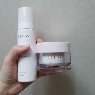 프리마인 바르기만 하면 철벽 스킨케어+24시간 마스크팩 효과. 셀라브 리제너레이팅 시스템 부스터+크림 세트 — 5점을 준 리뷰어가 2023년 4월 올린 사용 사진