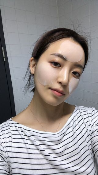 리더스코스메틱 리더스 카밍 바이오틱스 퀵 수딩 패드 — 5점을 준 리뷰어가 2022년 4월 올린 사용 사진