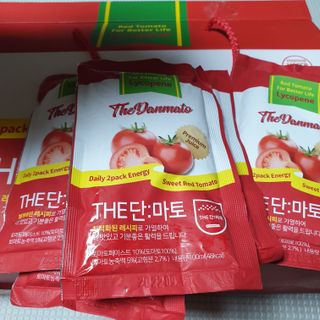 제이제이바이오 더단마토 프리미엄주스 100ml 30팩입 - 무설탕 스테비아 토마토즙 — 5점을 준 리뷰어가 2021년 12월 올린 사용 사진