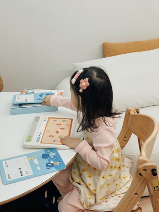 크레타탭 차세대 사고력 유아수학 학습기 페이퍼 태블릿 — 5점을 준 리뷰어가 2024년 1월 올린 사용 사진