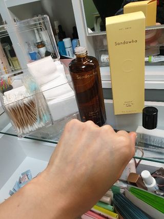 스킨큐어 산다화 비타민c 화이트닝 토너 150ml — 5점을 준 리뷰어가 2021년 12월 올린 사용 사진