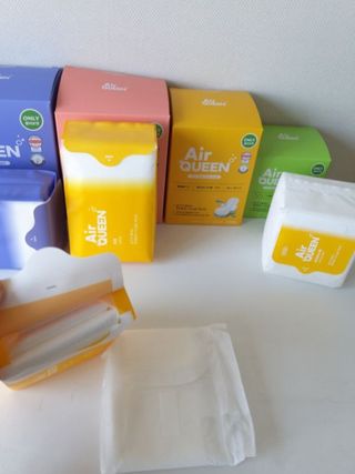 에어퀸 뉴브레스 유기농 생리대 4종 (팬티라이너 20P + 중형 10P + 대형 10P + 오버나이트 8P)_체험단 — 5점을 준 리뷰어가 2024년 5월 올린 사용 사진