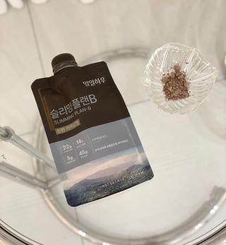 일일하우 슬리밍 플랜B 고소한 귀리맛, 진한 카카오맛 (체중조절식) — 5점을 준 리뷰어가 2023년 6월 올린 사용 사진
