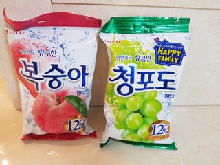 청포도캔디 복숭아캔디 — 5점을 준 리뷰어가 2022년 11월 올린 사용 사진